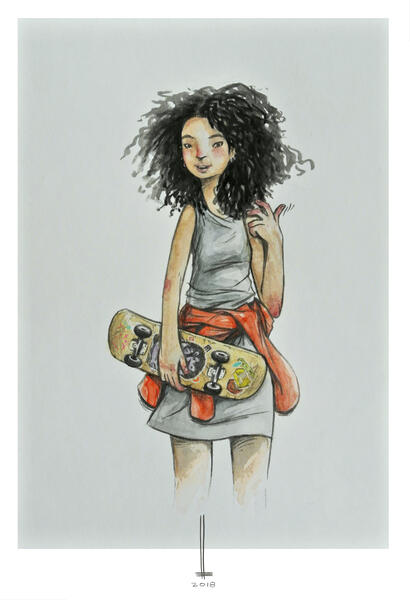 Personal project for prints (original art watercolor and digital).