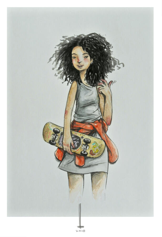 Personal project for prints (original art watercolor and digital).